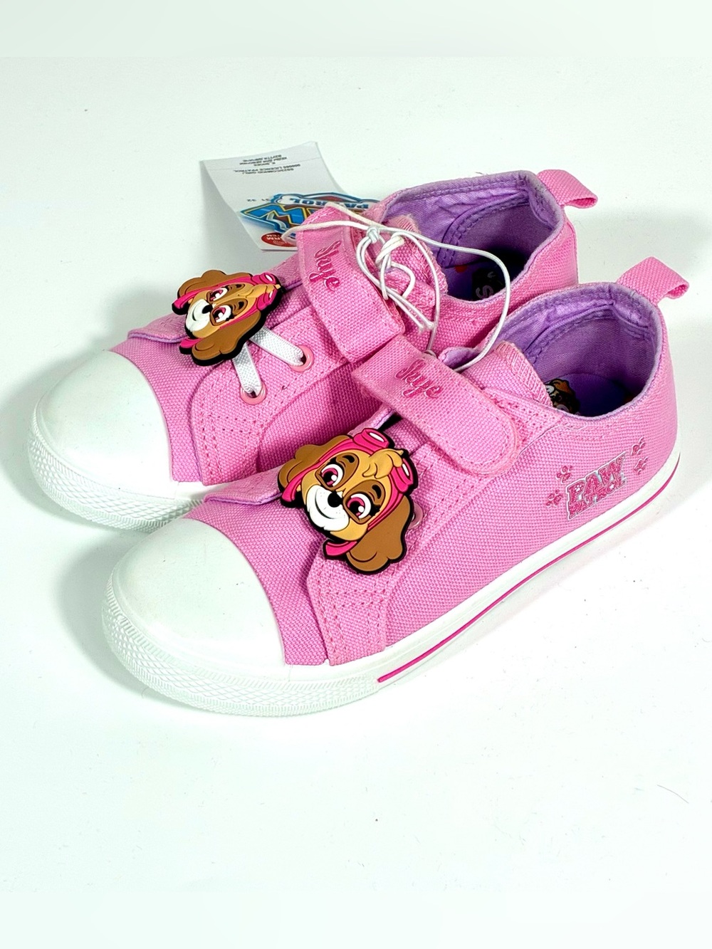 Nickelodeon PAW Patrol Pink Sneakers Skye Size 12 US 29EU 11 UK NWT Licensed